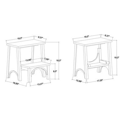 Arch Step Stool Black - Hearth & Hand with Magnolia (LOCAL PICKUP ONLY)