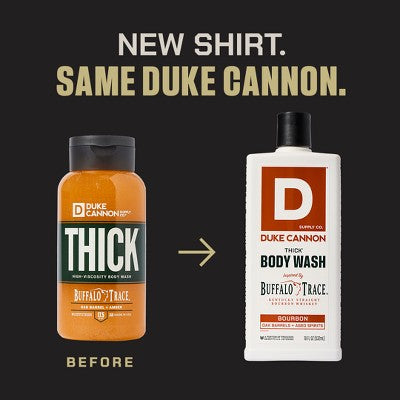 Duke Cannon Supply Co. THICK Men's Body Wash - Buffalo Trace Bourbon - 18 fl oz