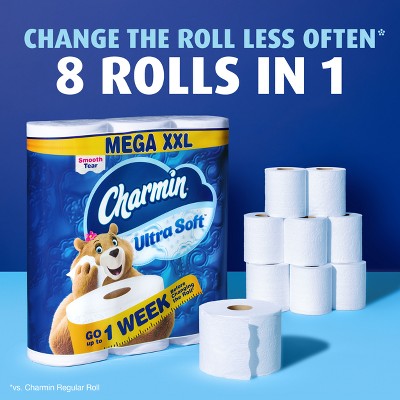 Charmin Ultra Soft Bath Septic-Safe Toilet Paper - 6 Mega XXL Rolls