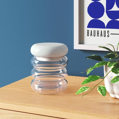 Portable Cordless Storage Novelty Table Lamp with Rechargeable Battery Clear - Room Essentials