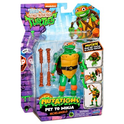Teenage Mutant Ninja Turtles Michelangelo Pet to Ninja Action Figure