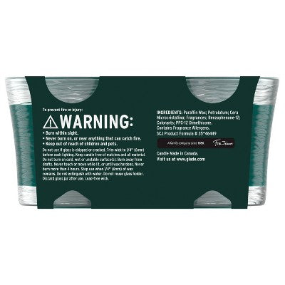 Glade Jar Candles - Baslam & Spruce - 4.08oz/2ct
