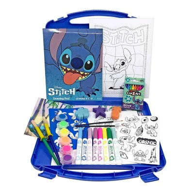 Disney Stich Ultimate Craft Art Set 70pc: Drawing & Coloring Kit with Paint, Markers, Crayons, Brushes
