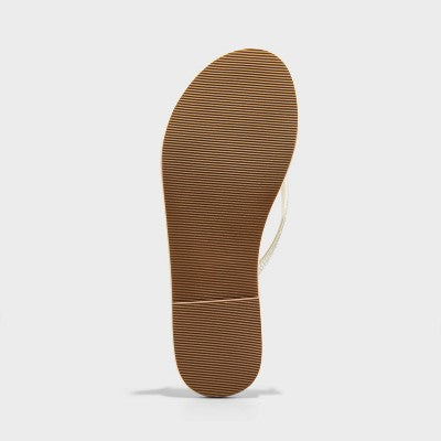 Women's Cali Thong Flip Flop Sandals - Shade & Shore Ivory 9