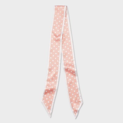 Polka Dot Skinny Scarf - A New Day Pink