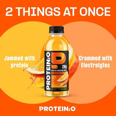 Protein2O 20g Clear Whey Protein Isolate Drink With Electrolytes Orange Mango Non-Caffeinated - 67.6 fl oz/4pk