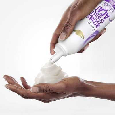 Dove Beauty Whipped Shower Foam - Rice Milk & Velvet Acai - 10.3oz: Paraben-Free, Sulfate-Free, Vegan, Normal/Combination Skin