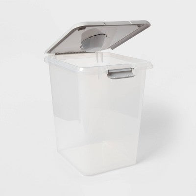 Pet Food Storage Tub with Built-in Scoop - 35lbs - up&up