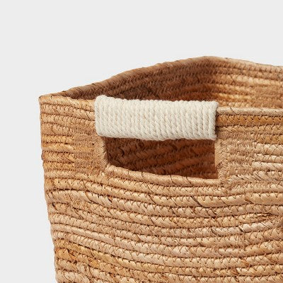 Woven Rectangular Banana Sewing Basket - Brightroom