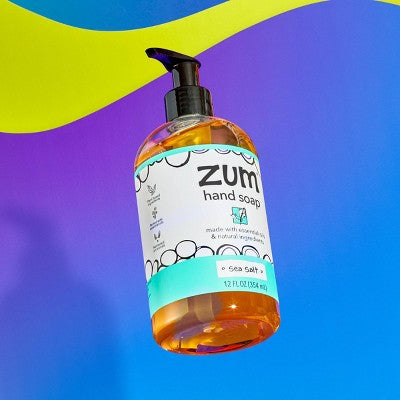 Zum Sea Salt Liquid Hand Soap - 12 fl oz: Plastic Bottle, Paraben-Free, Sulfate-Free, Gluten-Free, Scented Formula