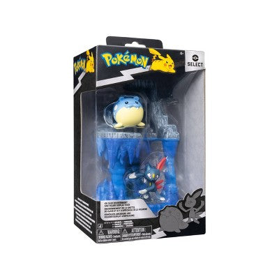 Pokemon Select 6''Ice Cave with Spheal and Sneasel Environment Figure Pack