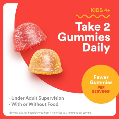 SmartyPants Kids Plus Multivitamin & Omegas Gummies with Vitamins C, D3, B12 & Zinc - 80ct