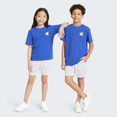 Champion Kids' Signature Patch Graphic T-Shirt - Blue M 10/12