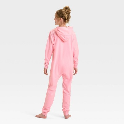 Girls' Halloween Skeleton Union Suit - Cat & Jack Pink S