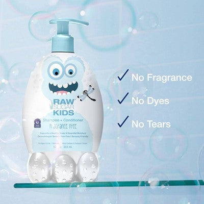 Raw Sugar Kids' 2-in-1 Sensitive Shampoo + Conditioner - 12 fl oz