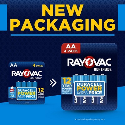 Rayovac High Energy AA Batteries 24pk - Alkaline Battery: Household, 1.5V, Single-Use