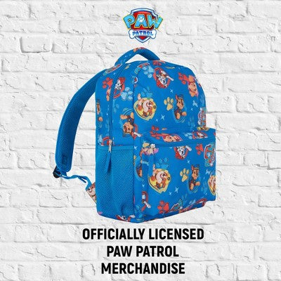 Paw Patrol Backpack for Kids - Chase, Skye, Marshall, Rubble, Rocky, Zuma, Everest, Liberty, and Ryder School Book Bag, Blue