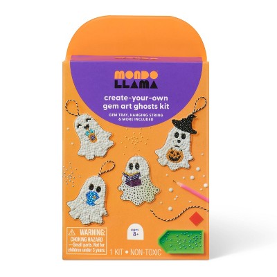 4ct Halloween Craft Gem Art Ghosts Activity DIY Art Kit - Mondo Llama