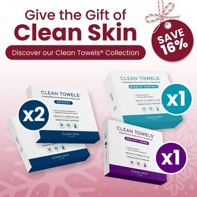 Clean Skin Club Towels Holiday Gift Set - 10ct