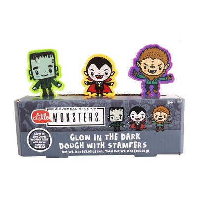Innovative Designs 3pk Glow in the Dark Dough with Stamper Little Monster