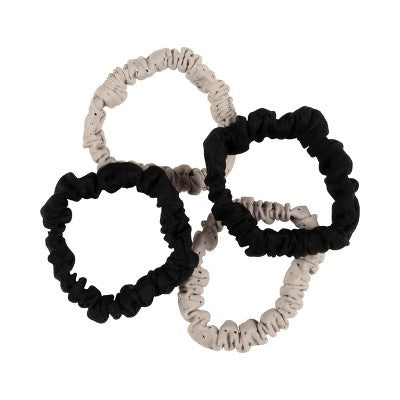 Goody Sport Thin Scrunchie - 4pk - Black/Gray