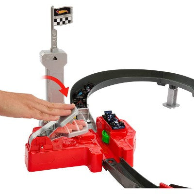 Hot Wheels Racing Formula 1 Sprint Race Circuit Track Set with 3 Die-Cast Toy Cars in 1:64 Scale