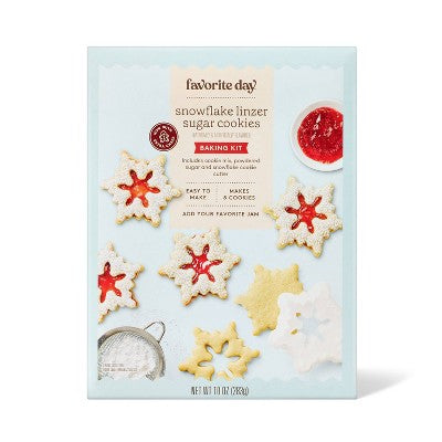 Holiday Linzer Sandwich Cookie Baking Kit - 10oz - Favorite Day