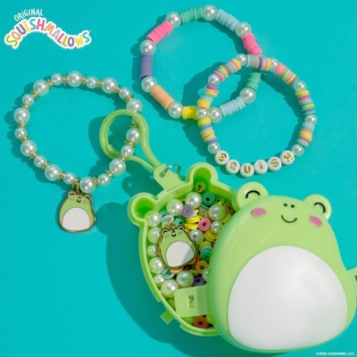 Squishmallows Wendy Halloween Bracelet Kit: Includes Charms, Beads, Clips, Cord & Storage Case for Crafting