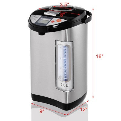 Costway 5-Liter LCD Water Boiler and Warmer Electric Hot Pot Kettle Hot Water Dispenser