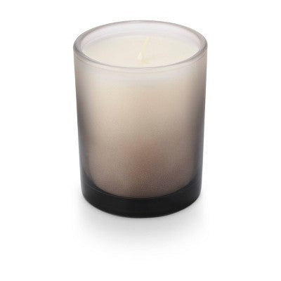 3.9oz Partially Frosted Glass Candle Black - Bullseye's Playground