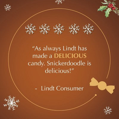 Lindt LINDOR Christmas Snickerdoodle Chocolate Candy Truffles - 5.1oz