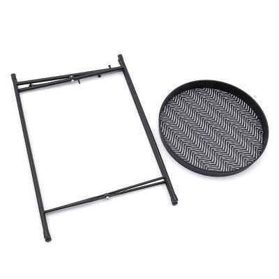 Metal Plant Stand Black/White - Bullseye's Playground