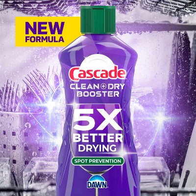 Cascade Clean + Dry Booster Dishwasher Rinse Aids - 16 fl oz