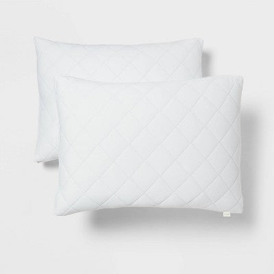 Standard Firm Machine Washable 2pk Cool Touch Bed Pillows White - Threshold (LOCAL PICKUP ONLY)