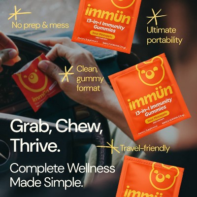 Immun by Gruns Sugar Free Dietary Supplement Gummies - 240g/12 Servings