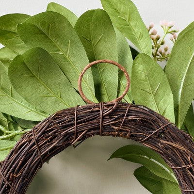 12" Mini Seeded Green Leaf Wreath - Hearth & Hand with Magnolia