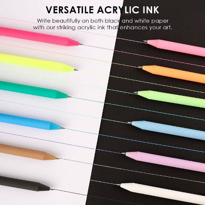 Grabie 12ct Retractable Colorflow Acrylic Gel Pens