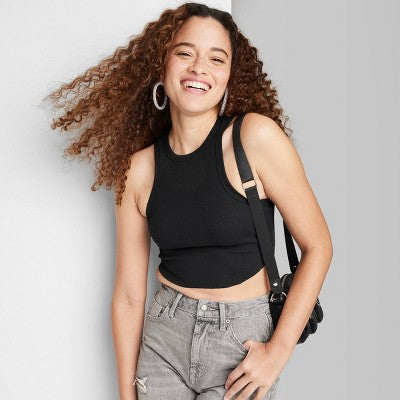 Women's Value Tiny Tank Top - Wild Fable Black M