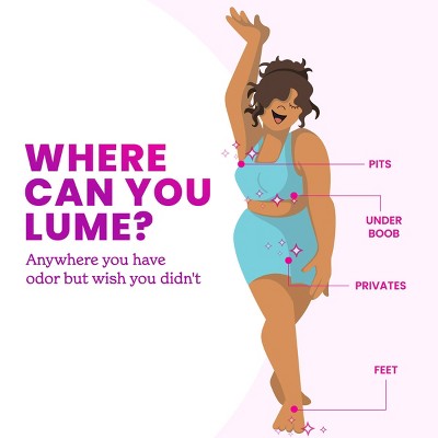 Lume Whole Body Women's Invisible Spray Deodorant - Clean Tangerine Scent - Aluminum-Free 3.6oz