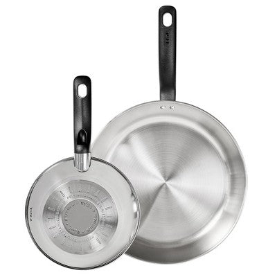 T-Fal Simply Cook 2pc (8.5" and 11") Stainless Steel Fry Pan Set