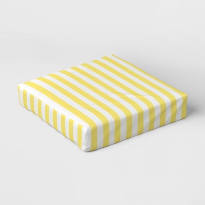 Floor Cushion Yellow Stripe - Sun Squad