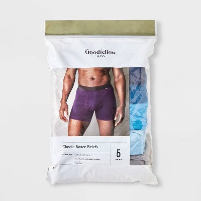 Men's 5pk Boxer Briefs - Goodfellow & Co Gray XXL