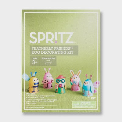 Featherly Friends 4pc Easter Egg Decorating Kit - Spritz