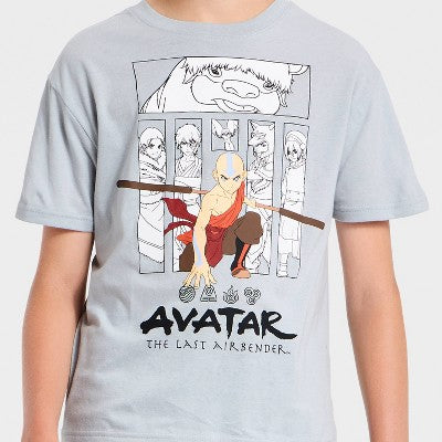 Boys' Avatar: The Last Airbender Oversized T-Shirt - Gray M