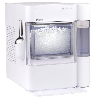 GE Appliances Opal 2.0 Ultra Nugget Ice Maker with Side Tank and Scale Inhibiting Filter White (LOCAL PICKUP ONLY)