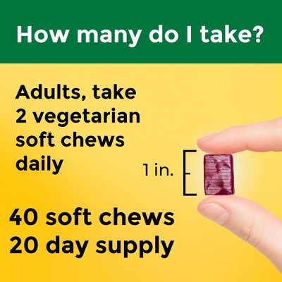 Nature Made Magnesium Chew Dietary Supplement Chewables - 40ct: Gluten-Free, No Artificial Flavors, No High Fructose Corn Syrup