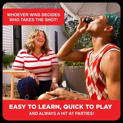 What Do You Meme? Buzzed 4-Way Hook & Ring Toss Game - Wooden Party Game for Adults