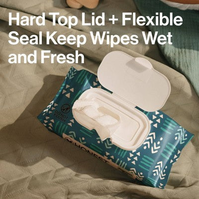 The Honest Company Clean Concious Sensitive Skin Baby Wipes - Balance Blues - 288ct: No Fragrance Added, Pull-Out Dispenser