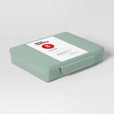 Snack Bento Box - Dealworthy Green: BPA-Free Polypropylene, Adult Lunch Container