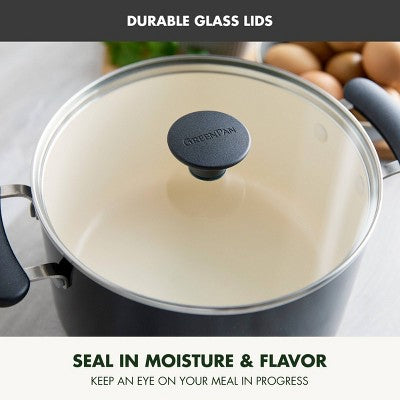 GreenPan Rio Advanced 16pc Ceramic Nonstick Cookware Set Black (LOCAL PICKUP ONLY)